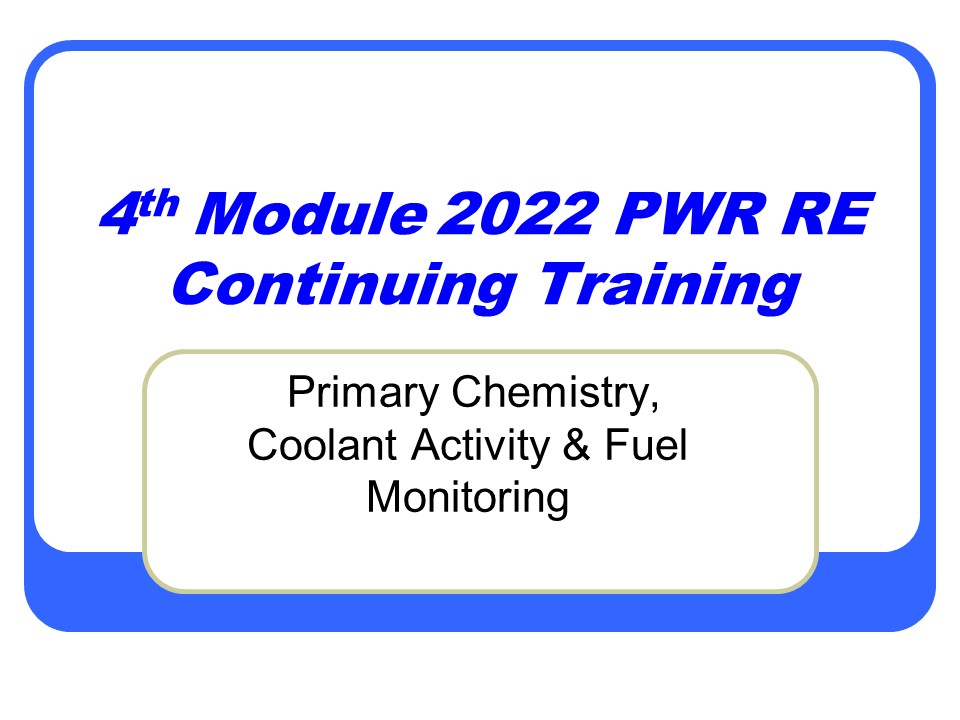 2022 PWR Module 4