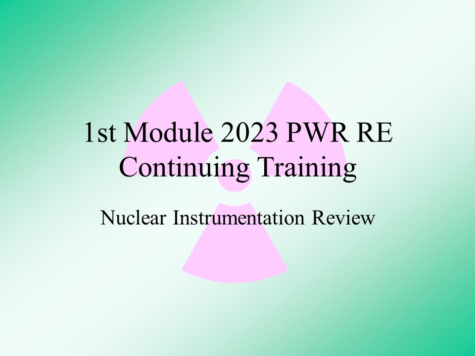 2023 PWR Module 1