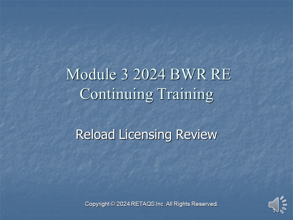 2024 BWR Module 3