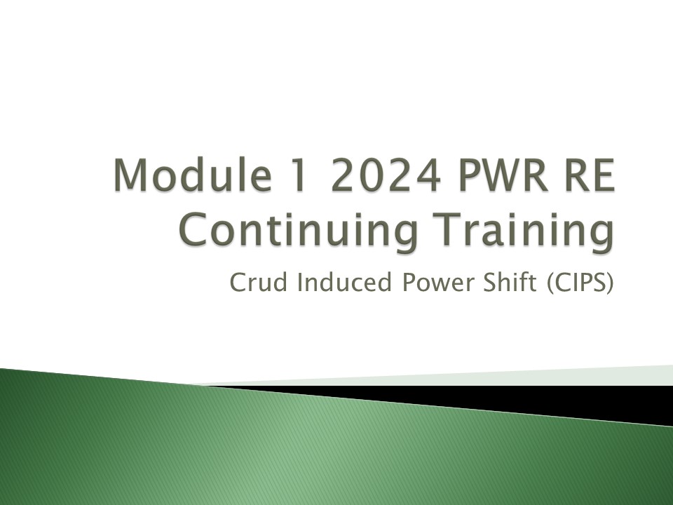 2024 PWR Module 1