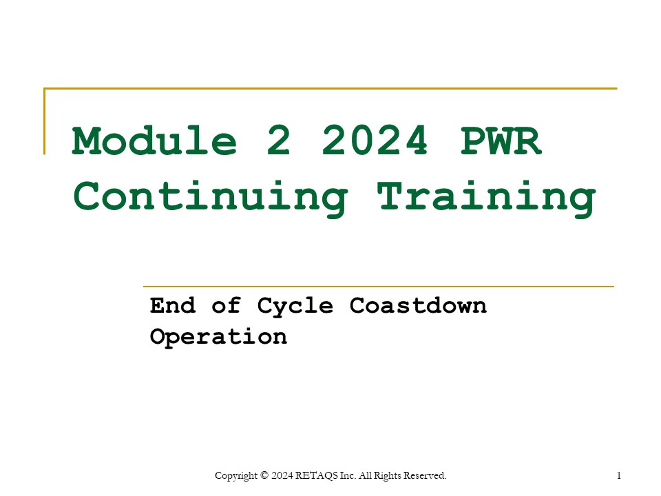 2024 PWR Module 2
