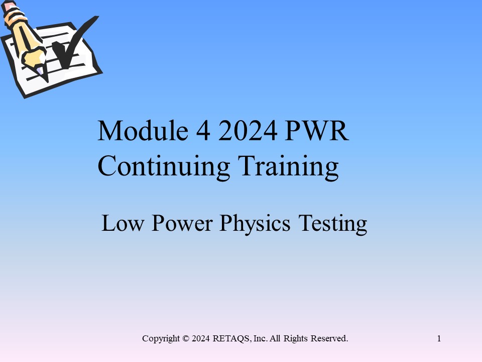 2024 PWR Module 4