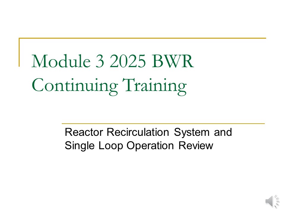 2025 BWR Module 3