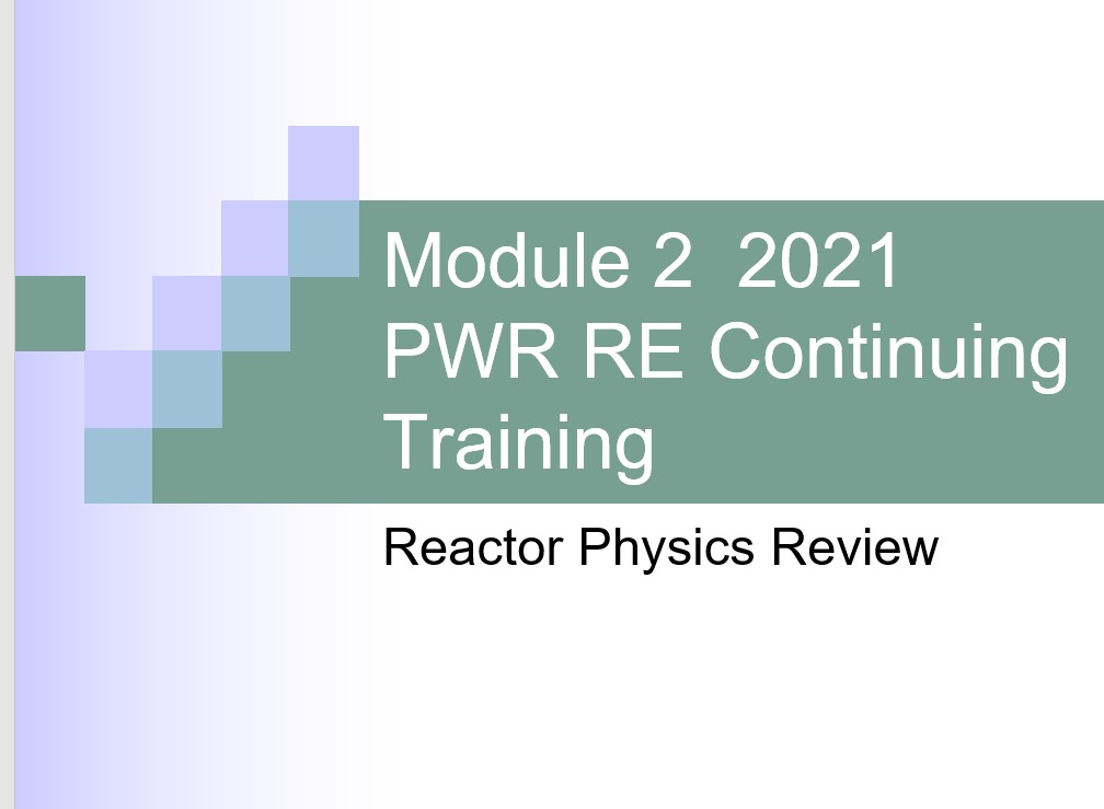 2021 PWR Module 2